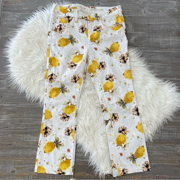 Pilcro and the Letterpress Anthropologie Lemon Grove Cropped Bootcut Jeans - Picture 4 of 6
